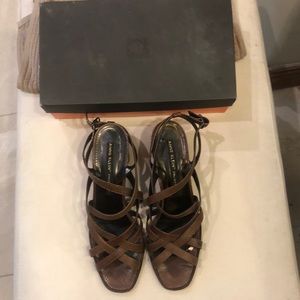 Anne Klien Collection strapped heel sandals w box